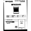 Frigidaire FGF313BADA cover diagram
