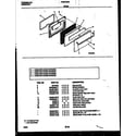 Frigidaire CG301SP2W3 door parts diagram