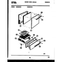 Tappan CG240SP2D2 door and broiler drawer parts diagram