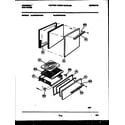 Frigidaire CP240SP2D2 door and broiler drawer parts diagram