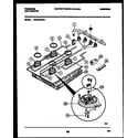 Frigidaire FGC3X4XADA burner parts diagram