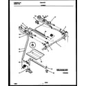 Tappan CG301SP2D4 burner, manifold and gas control diagram