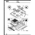 Gibson CP303VP2D3 cooktop and broiler drawer parts diagram
