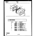 Frigidaire CP302BP2W2 door parts diagram