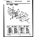 Frigidaire FEB500BAB3 door parts diagram