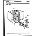 Kelvinator DP400A1 tub and frame parts diagram