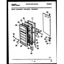 Universal/Multiflex (Frigidaire) MFU12M2AW0 door parts diagram