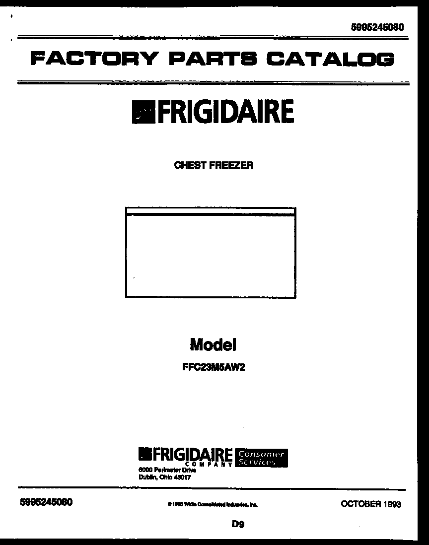 Frigidaire FFC23M5AW2 null diagram