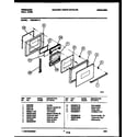Frigidaire REG78WL4 door parts diagram
