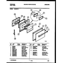Frigidaire REG78WL4 door parts diagram