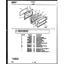 White-Westinghouse CP303VC3D1 door parts diagram