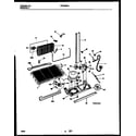 Frigidaire FRT22QRAD3 system and automatic defrost parts diagram
