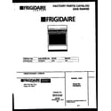 Frigidaire FGF353CASA cover diagram