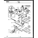 Frigidaire FGF353CASA burner, manifold and gas control diagram