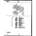 Frigidaire FGF353CASA door parts diagram