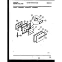 Frigidaire FEB556DBTA door parts diagram