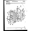 Frigidaire FFU20F6AW3 door parts diagram