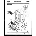 Frigidaire FFU20F6AW3 cabinet parts diagram