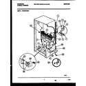 Frigidaire FFU20F6AW3 system and automatic defrost parts diagram