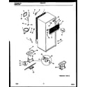 Frigidaire FPDA18TPW2 system and automatic defrost parts diagram