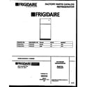 Frigidaire FPES19TPW1 cover diagram