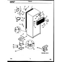 Frigidaire FPES19TPW1 system and automatic defrost parts diagram