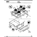 Frigidaire CE307SP2W1 cooktop and drawer parts diagram