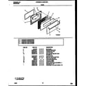 White-Westinghouse CG300SP2W5 door parts diagram