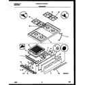 White-Westinghouse CP303VC3W2 cooktop and broiler drawer parts diagram