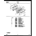 Tappan CP305WP2W2 door parts diagram