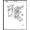 Frigidaire FPGS19TIAL0 door parts diagram