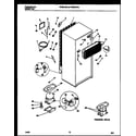 Frigidaire FPGS19TIAL0 system and automatic defrost parts diagram