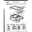 Frigidaire RBF136CL cooktop parts diagram