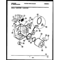 Frigidaire FDE747RBS0 cabinet and component parts diagram