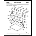 Frigidaire FDE747RBS0 console and control parts diagram