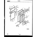 Frigidaire FRT19PRAW0 door parts diagram