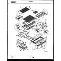Frigidaire FRT19PRAW0 shelves and supports diagram