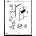 Frigidaire FRT19PRAW0 system and automatic defrost parts diagram