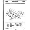 Universal/Multiflex (Frigidaire) MDB200RBW0 console and control parts diagram
