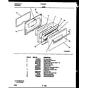 Tappan CE305WP2W1 door parts diagram