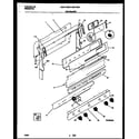 Universal/Multiflex (Frigidaire) MGF322BBDA backguard diagram