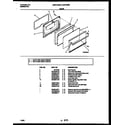 Universal/Multiflex (Frigidaire) MGF322BBDA door parts diagram