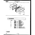 Universal/Multiflex (Frigidaire) MGF300PBDA door parts diagram