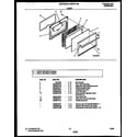 Universal/Multiflex (Frigidaire) MGF300PBDA door parts diagram