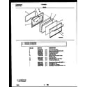 Frigidaire FEF334SADA door parts diagram