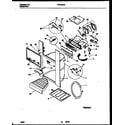 Frigidaire FRT24XHAY1 ice door, dispenser and water tanks diagram