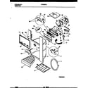 Frigidaire FRT24XHAY1 ice door, dispenser and water tanks diagram