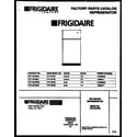 Frigidaire FRT19PRBD1 cover diagram