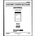 Universal/Multiflex (Frigidaire) MDE316RBD0 null diagram