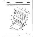 Universal/Multiflex (Frigidaire) MDE316RBD0 console and control parts diagram